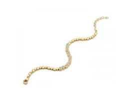 Armband - Zilver plaqu&eacute; goud | SILVER ROSE