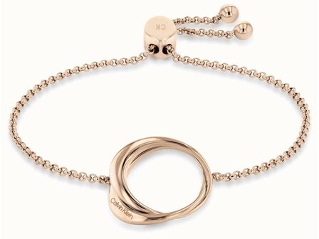 Armband - CALVIN KLEIN JUWELEN | Zilver plaqu&eacute; ros&eacute;