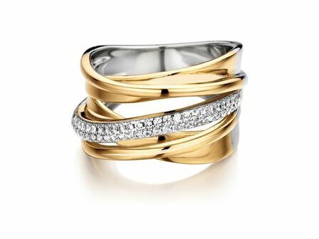 Ring - Zilver plaqu&eacute; goud | SILVER ROSE