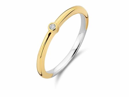 Ring - Zilver plaqu&eacute; goud | TI SENTO