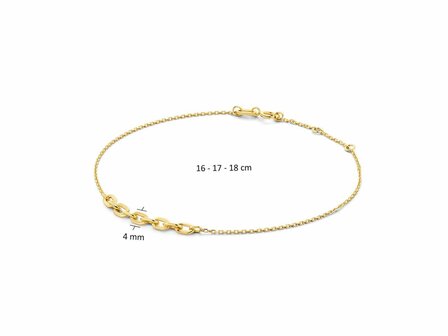 Ketting + hanger - JACKY GOLD | Goud 14kt