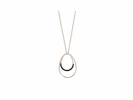 Ketting + hanger - Zilver plaqu&eacute; goud | PESAVENTO