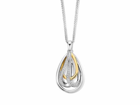 Ketting + hanger - Zilver plaqu&eacute; goud | NAIOMY