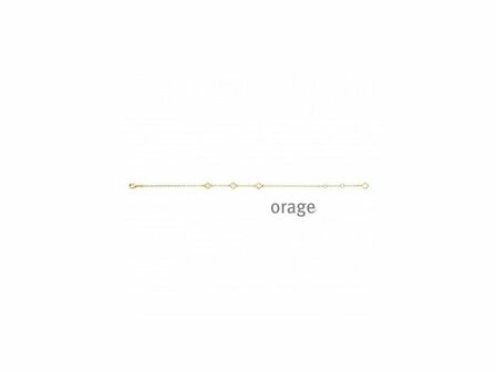 Armband - Zilver plaqu&eacute; goud | ORAGE