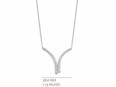 Ketting + hanger - Zilver | SILVER ROSE