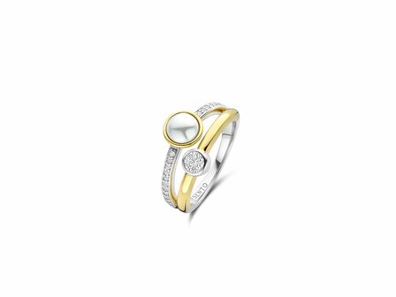 Ring - Zilver plaqu&eacute; goud | TI SENTO