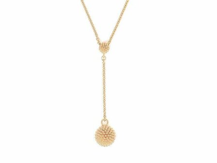 Ketting + hanger - Zilver plaqu&eacute; goud | PESAVENTO
