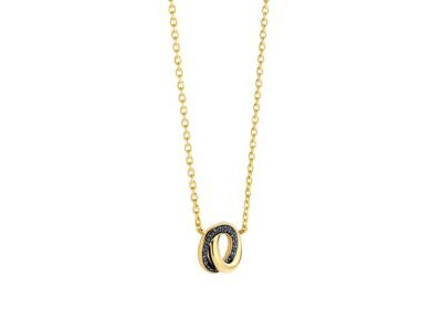 Ketting + hanger - Zilver plaqu&eacute; goud | TI SENTO