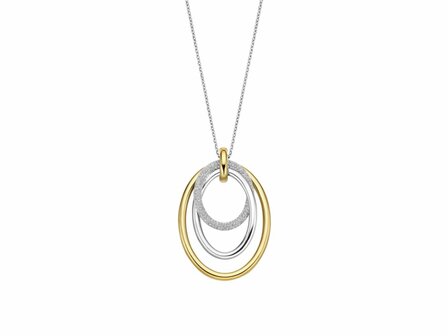 Ketting + hanger - Zilver plaqu&eacute; goud | TI SENTO