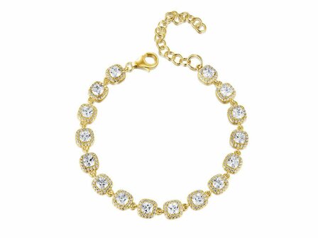 Armband - Zilver plaqu&eacute; goud | SILVER ROSE