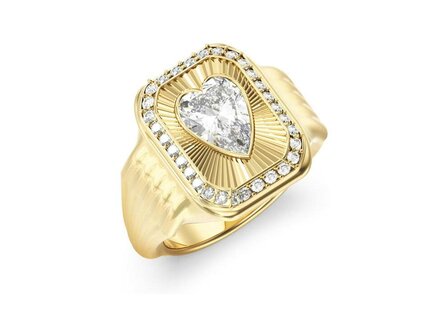 Ring - Guess | Staal + plaque