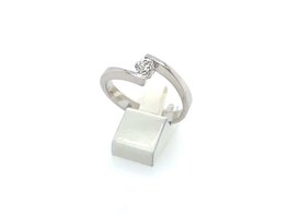 Ring - FLANDERS BRILJ | Wit goud 18kt