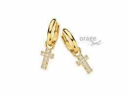 Oorbellen - Zilver plaqué goud | ORAGE