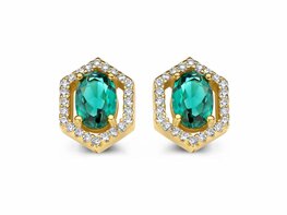 Oorbellen - Zilver plaqué goud | NAIOMY