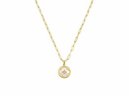 Ketting + hanger - Zilver plaqué goud | GARNIER