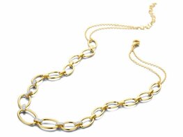 Ketting - Zilver plaqué goud | SILVER ROSE