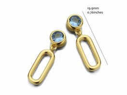 Oorbellen - Zilver plaqué goud | SILVER ROSE