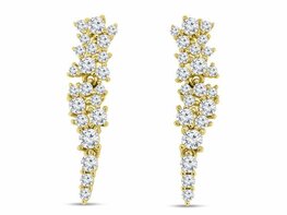 Oorbellen - Zilver plaqué goud | SILVER ROSE