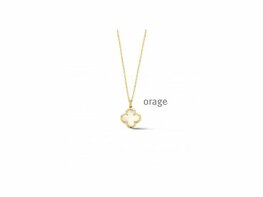 Ketting + hanger - Zilver plaqué goud | ORAGE