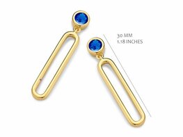 Oorbellen - Zilver plaqué goud | SILVER ROSE