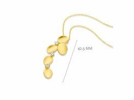 Ketting + hanger - Zilver plaqué goud | SILVER ROSE