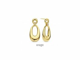 Oorbellen - Zilver plaqué goud | ORAGE