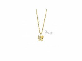 Ketting + hanger - Zilver plaqué goud | ORAGE