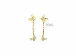 Oorbellen - Zilver plaqué goud | ORAGE